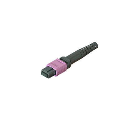 MPO ফাইবার সংযোগকারী বিভিন্ন Ferrule উপকরণ শরীর এবং বুট রং সঙ্গে